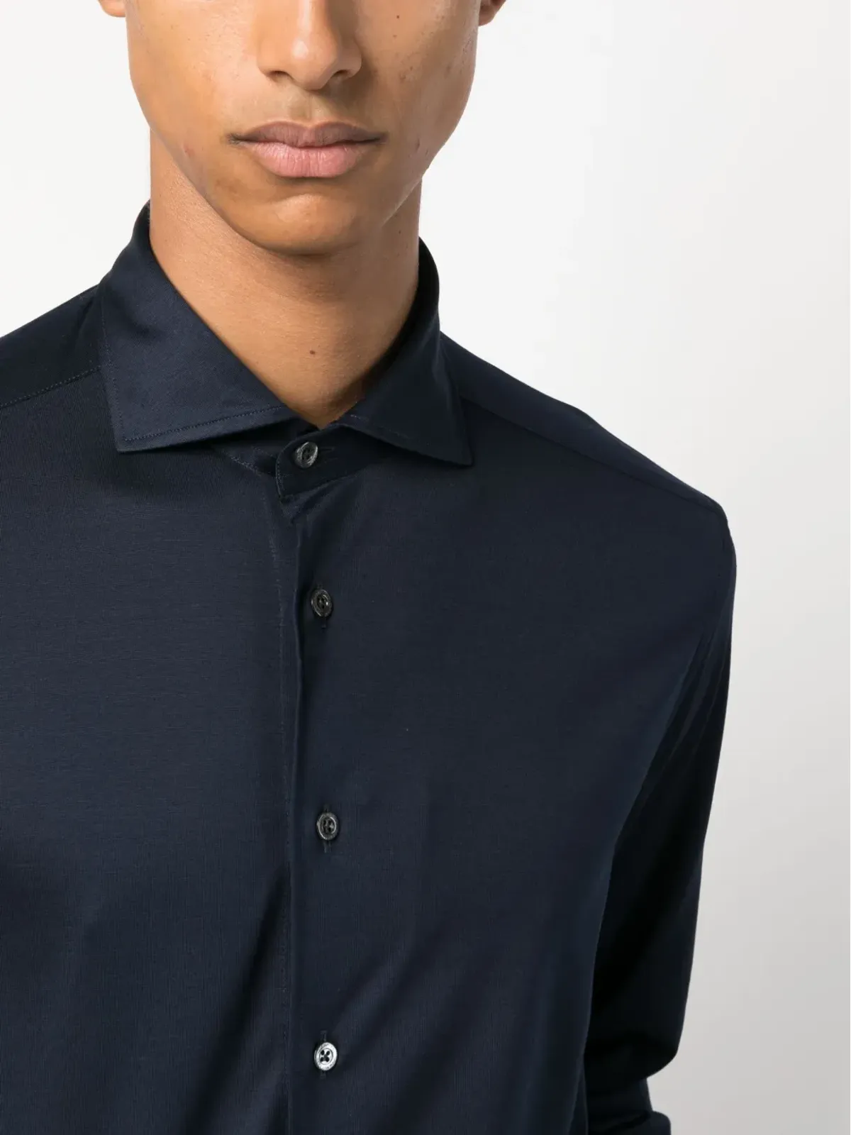 Corneliani クラシックカラー コットンシャツ - 画像5