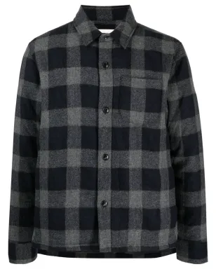 Officine Generale ギンガムチェック バージンウール ジャケット（ブルー） - サムネイル1