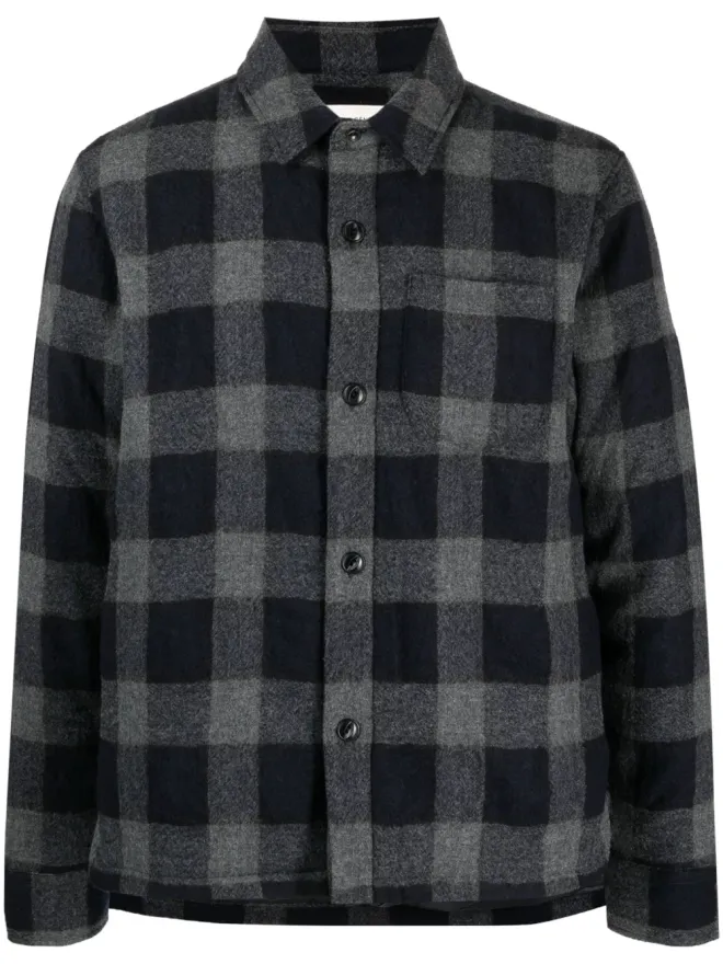 Officine Generale Officine Generale ギンガムチェック バージンウール ジャケット（ブルー）の商品画像