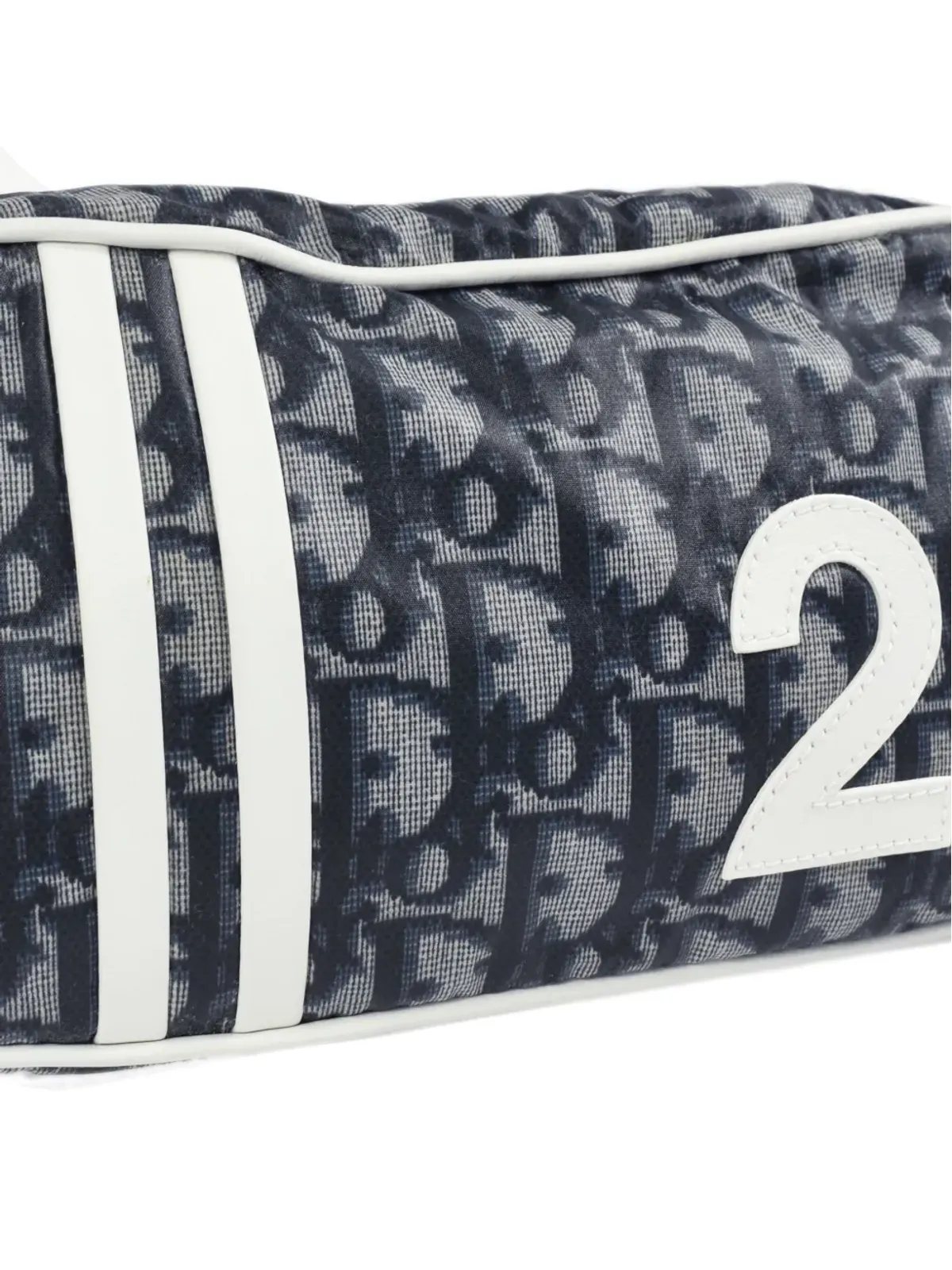 Christian Dior トロッター ベルトバッグ 2004 ブルー ビンテージ - 画像3