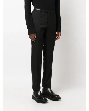Corneliani スリムカット ヴァージンウール パンツ ブラック - サムネイル3