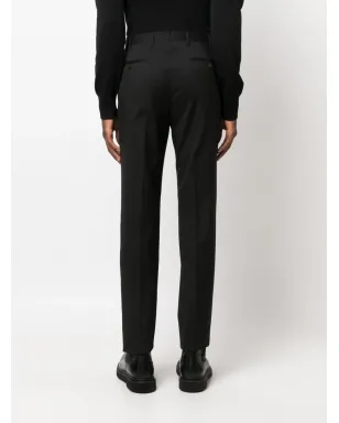 Corneliani スリムカット ヴァージンウール パンツ ブラック - サムネイル4