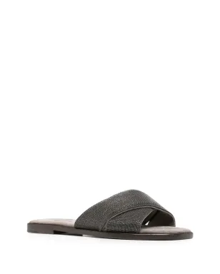 Brunello Cucinelli モニリ-detail クロスオーバーストラップ・スライド - サムネイル2