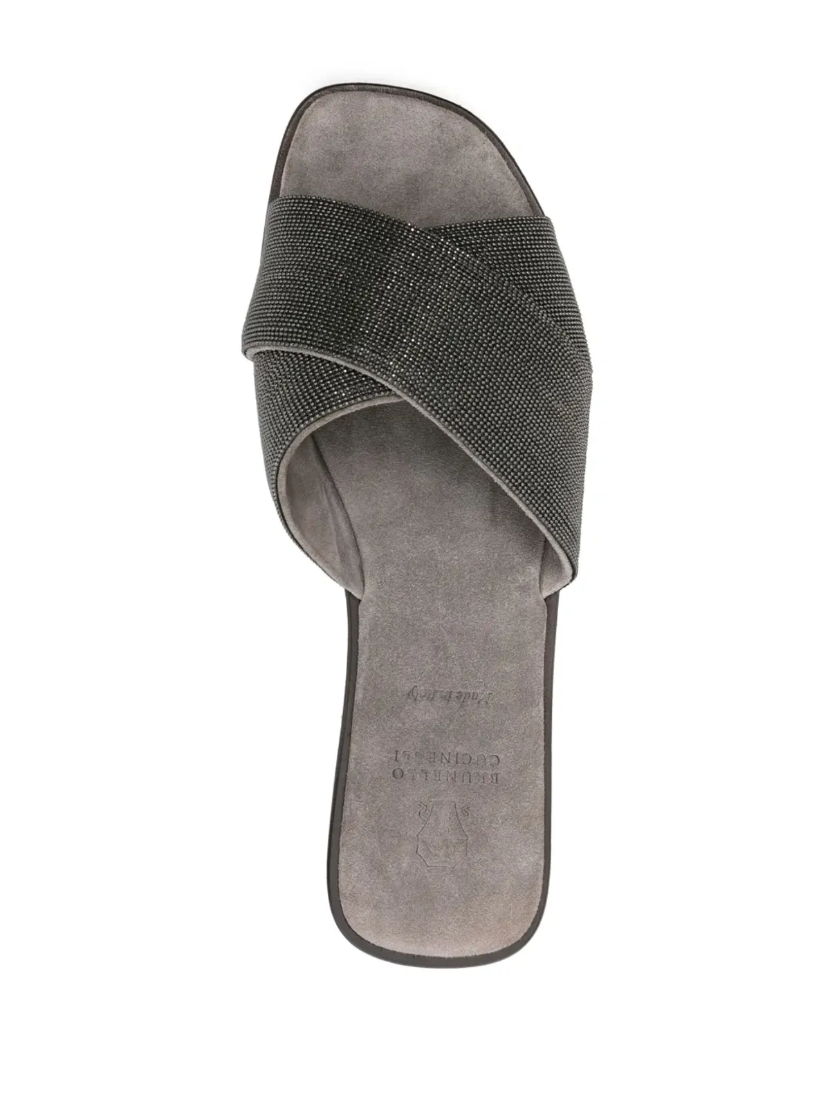 Brunello Cucinelli モニリ-detail クロスオーバーストラップ・スライド - 画像4