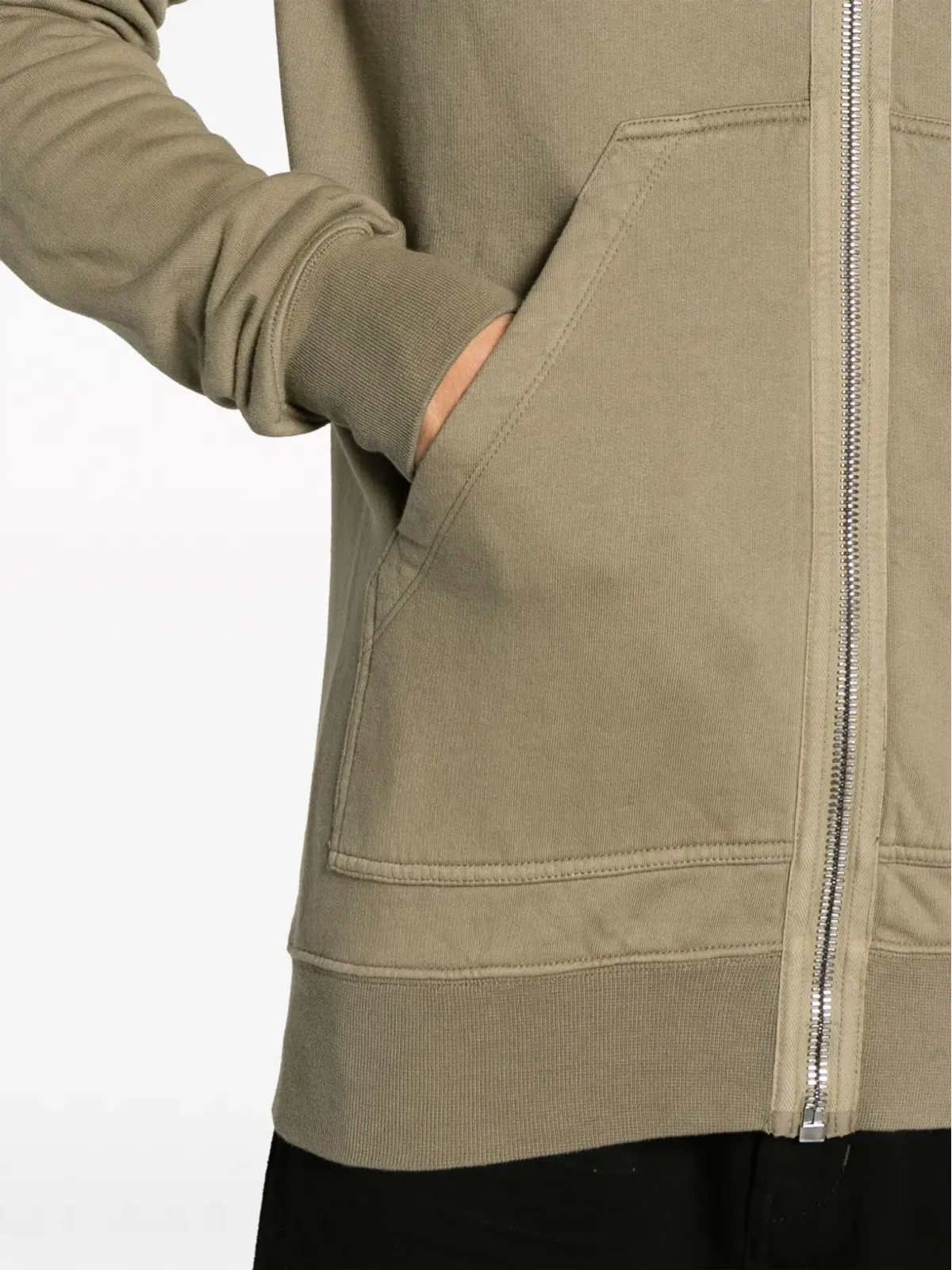 Rick Owens DRKSHDW ジップアップコットンフーディー - 画像5
