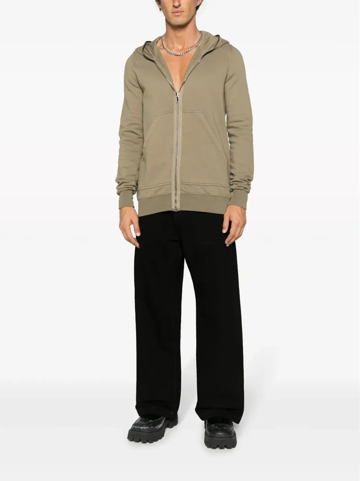 Rick Owens DRKSHDW ジップアップコットンフーディー - 画像2