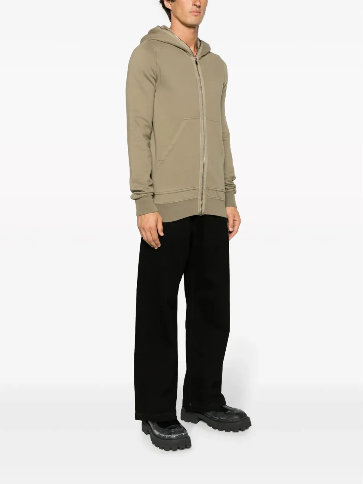 Rick Owens DRKSHDW ジップアップコットンフーディー - 画像3