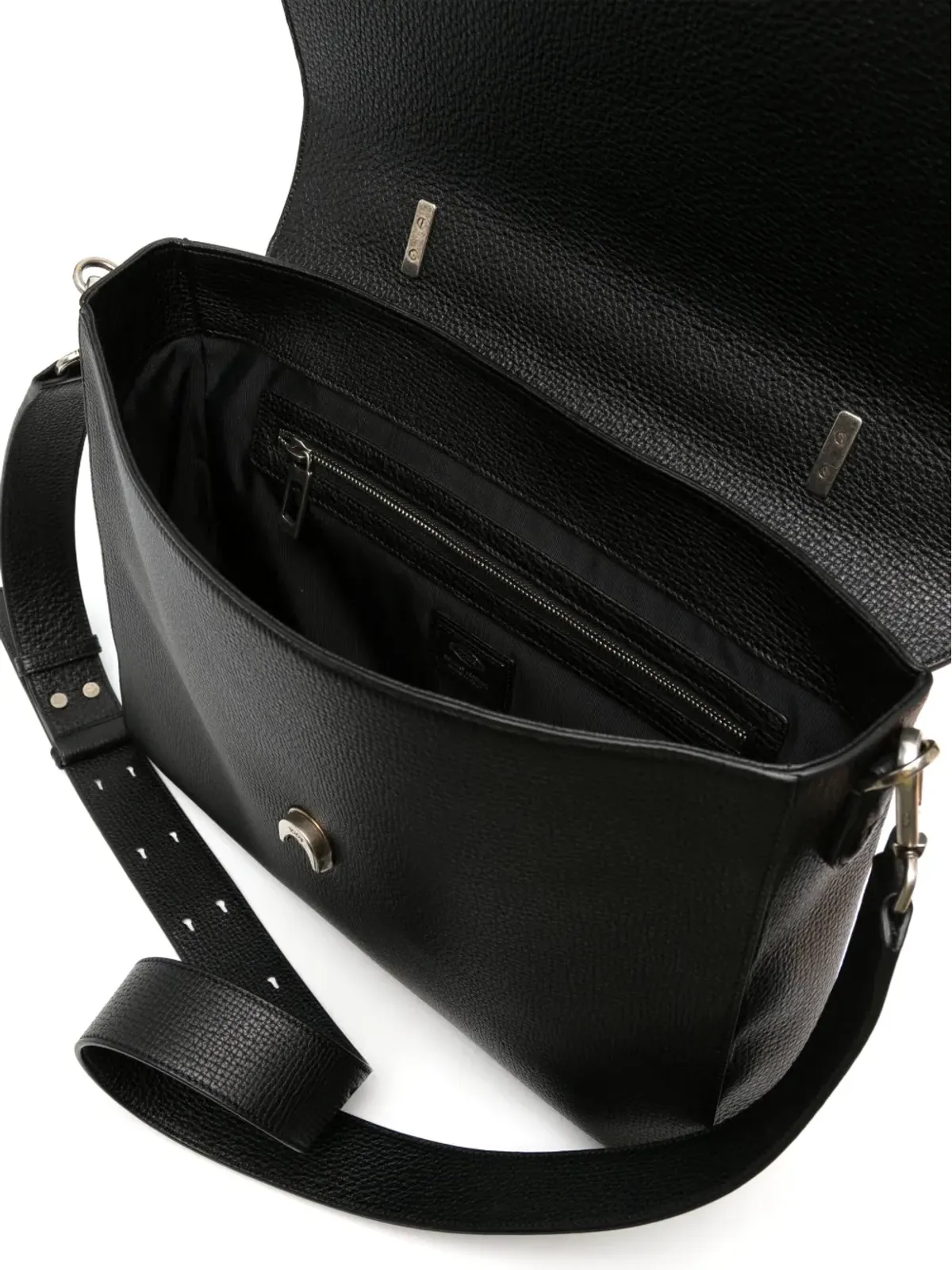 Tod's スモール ティームレス レザー ブリーフケース ブラック - 画像5