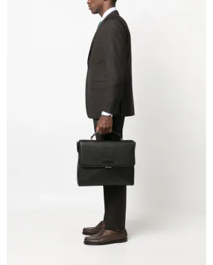 Tod's スモール ティームレス レザー ブリーフケース ブラック - サムネイル2