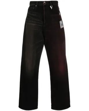 Maison MIHARA YASUHIRO W-Combinedストレートジーンズ - サムネイル1