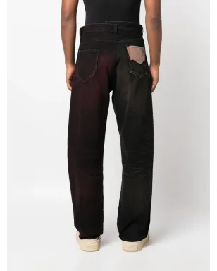 Maison MIHARA YASUHIRO W-Combinedストレートジーンズ - サムネイル4