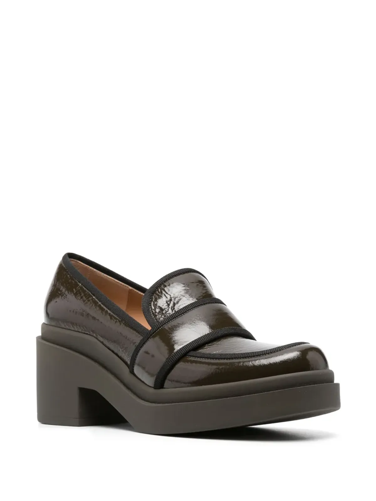 Roberto Festa Percy 70mm block-heel loafers - Green - 画像2