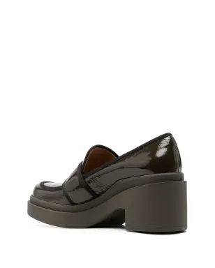 Roberto Festa Percy 70mm block-heel loafers - Green - サムネイル3