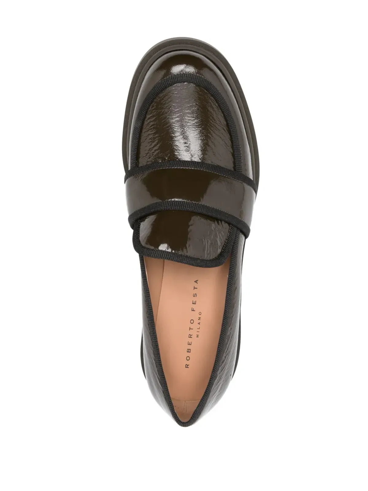 Roberto Festa Percy 70mm block-heel loafers - Green - 画像4