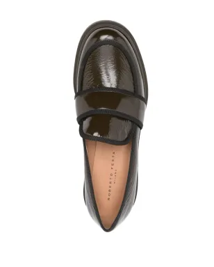 Roberto Festa Percy 70mm block-heel loafers - Green - サムネイル4