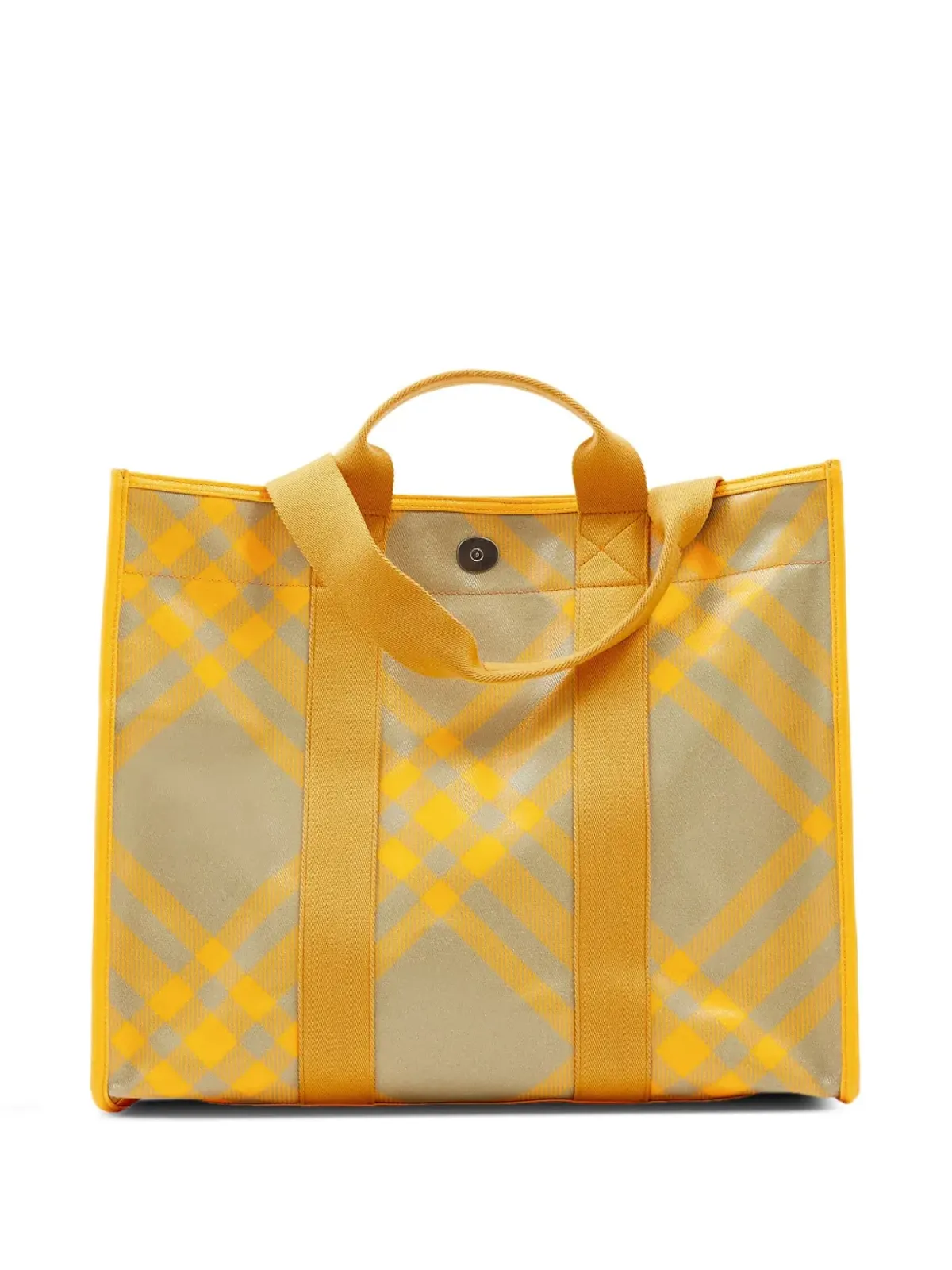 Burberry チェック柄コットン トートバッグ - 画像2