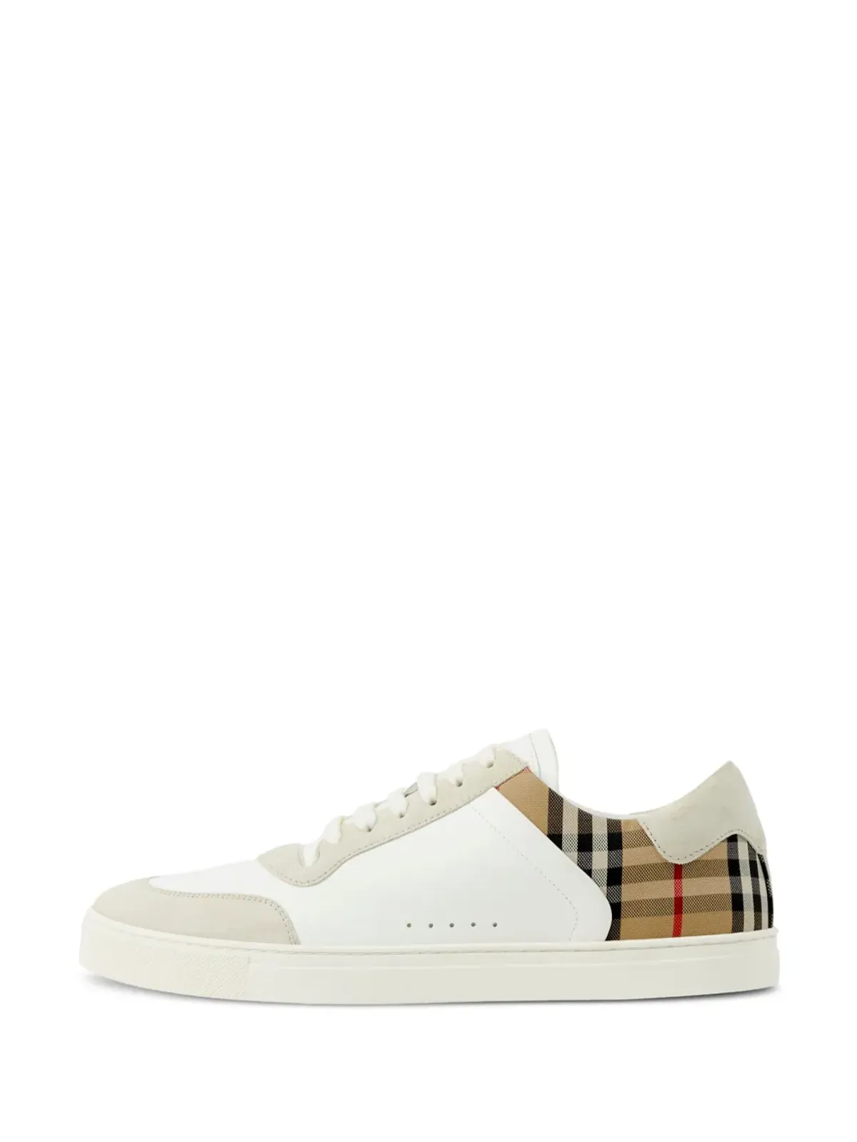 Burberry ヴィンテージ チェック パネルド スニーカー - White - 画像5