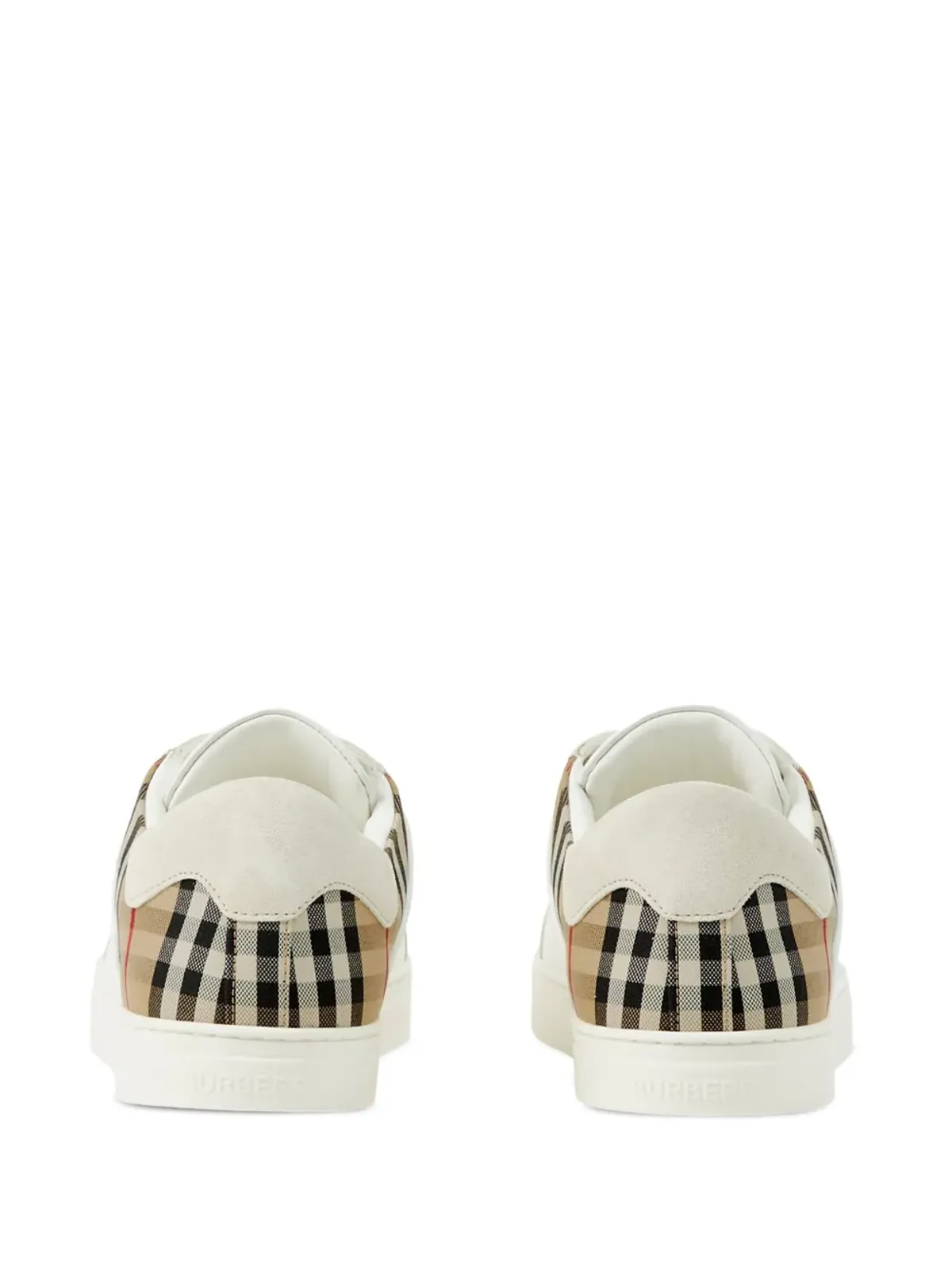 Burberry ヴィンテージ チェック パネルド スニーカー - White - 画像3