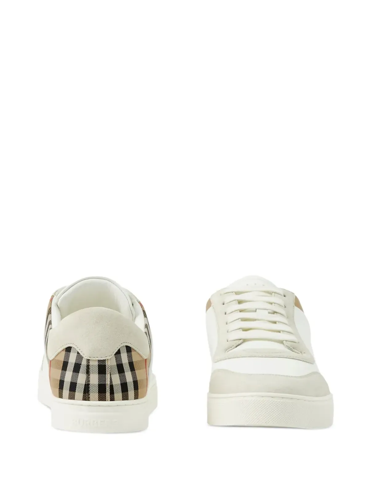 Burberry ヴィンテージ チェック パネルド スニーカー - White - 画像4