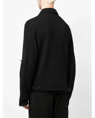 Yohji Yamamoto ジップアップ ウール シャツジャケット - サムネイル4