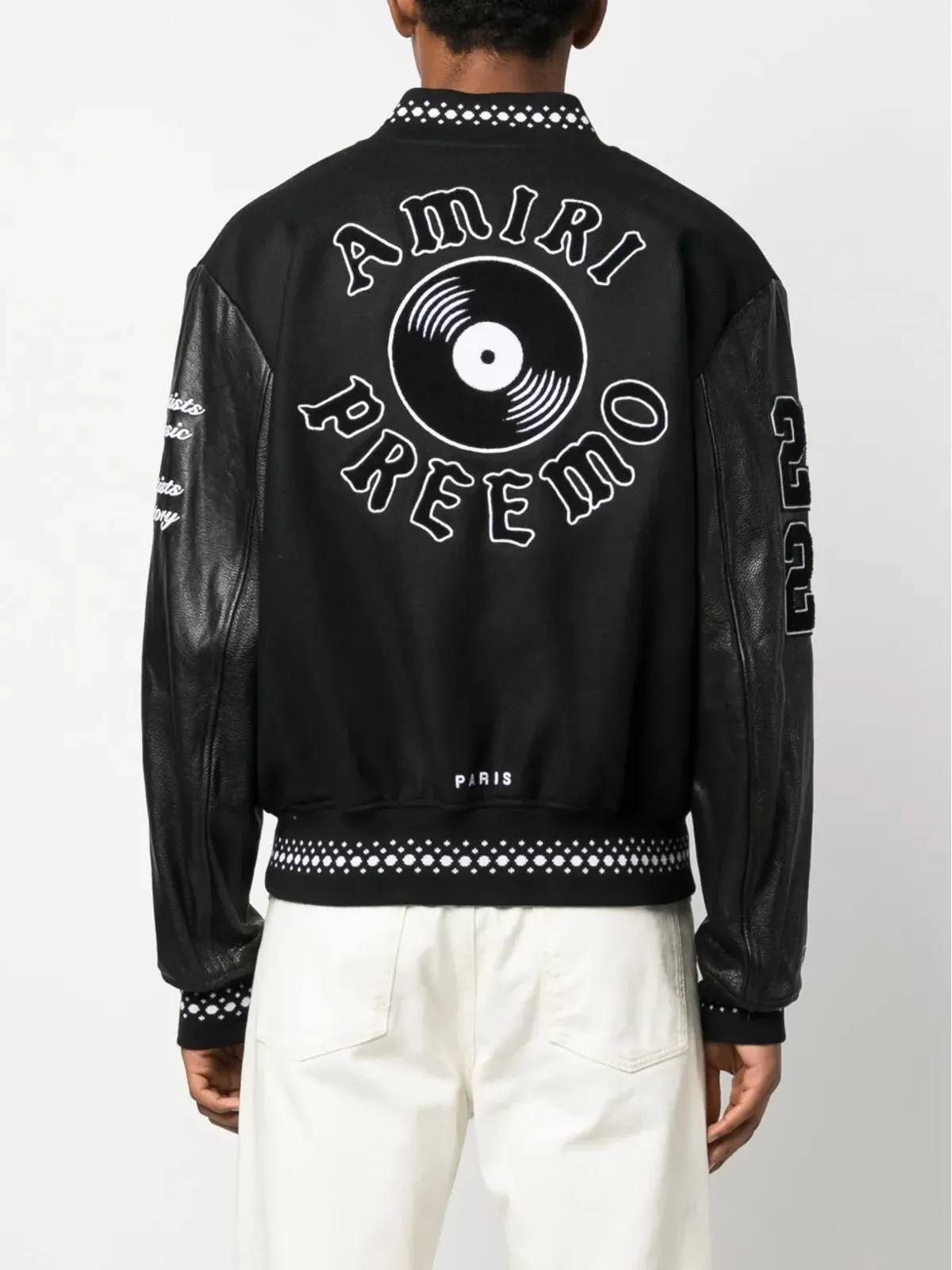AMIRI ロゴアップリケ バーシティジャケット - 画像4