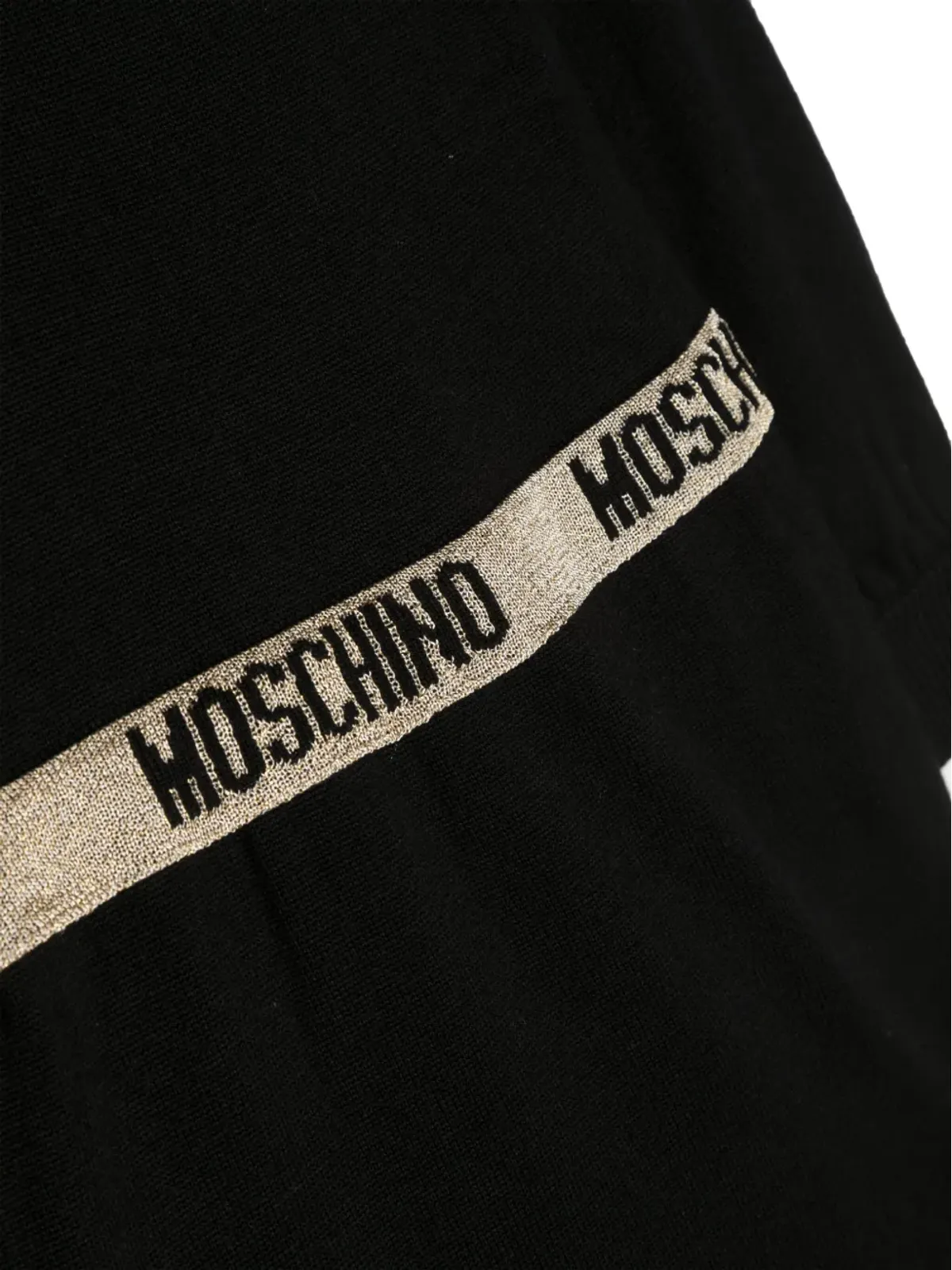 Moschino Kids ロゴウェストバンド長袖ドレス - 画像3