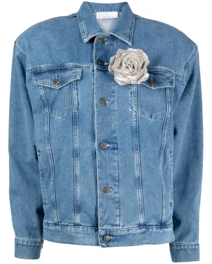 Giuseppe Di Morabito デニムジャケット（フェイクフラワー付き） - サムネイル1