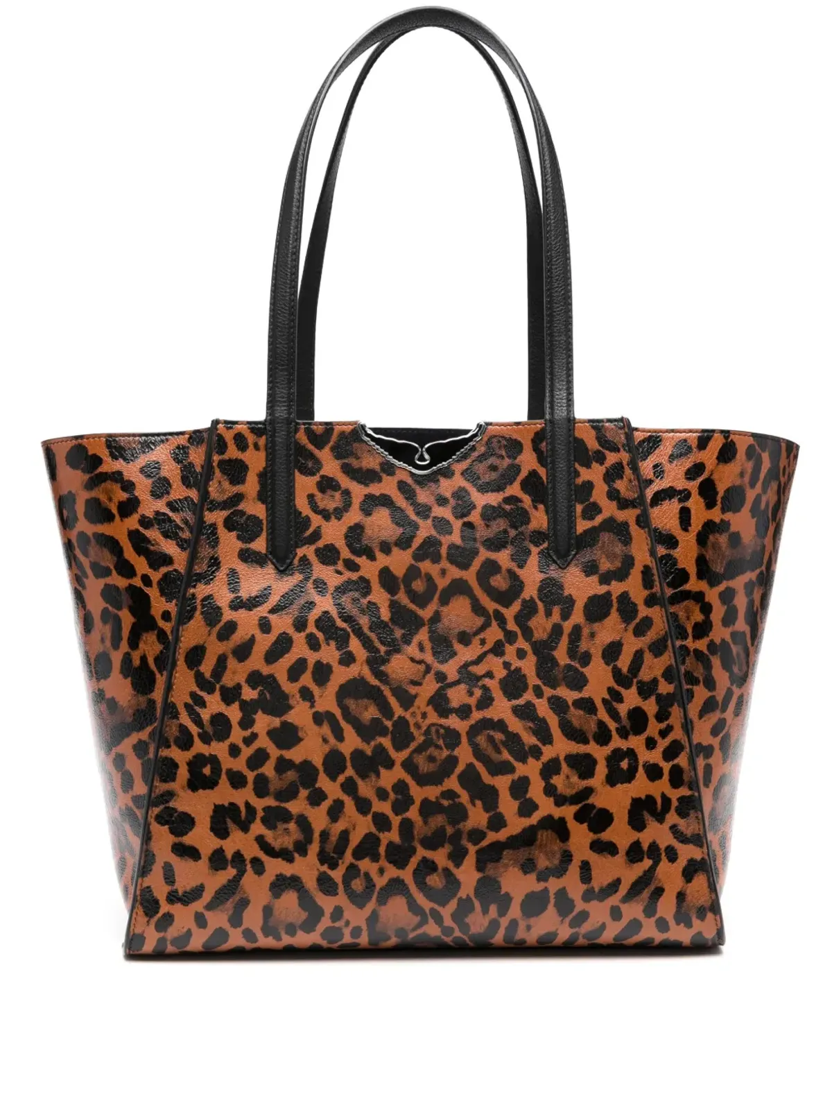 Zadig&Voltaire Le Borderline leopard-print tote bag - ブラウン - 画像1