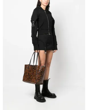 Zadig&Voltaire Le Borderline leopard-print tote bag - ブラウン - サムネイル2