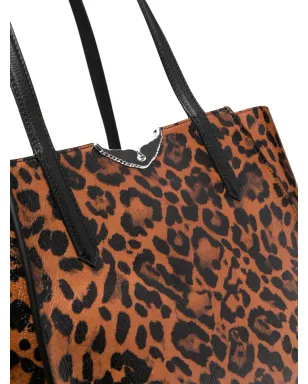 Zadig&Voltaire Le Borderline leopard-print tote bag - ブラウン - サムネイル4