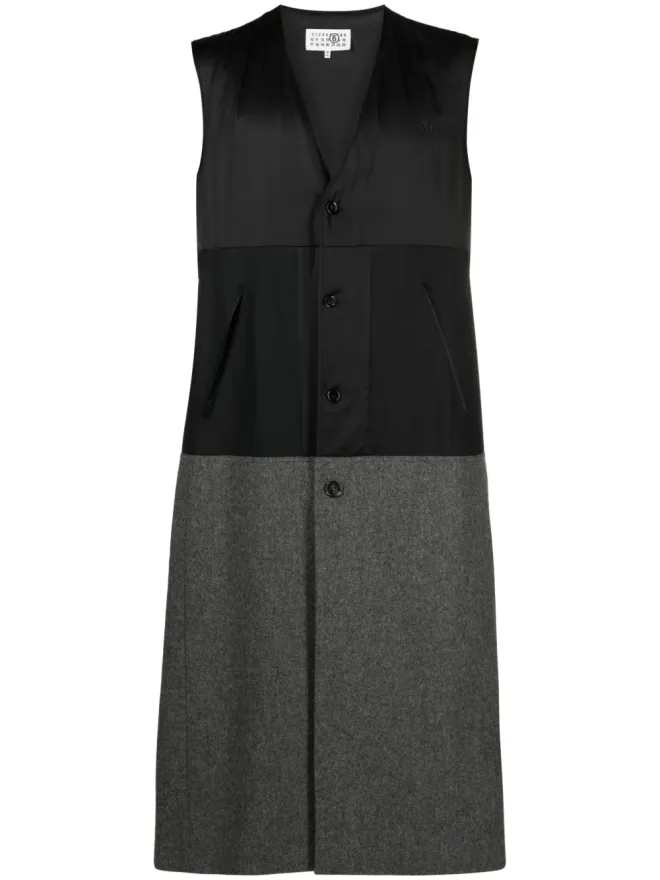 MM6 Maison Margiela MM6 Maison Margiela ツートーン ウール ジレの商品画像