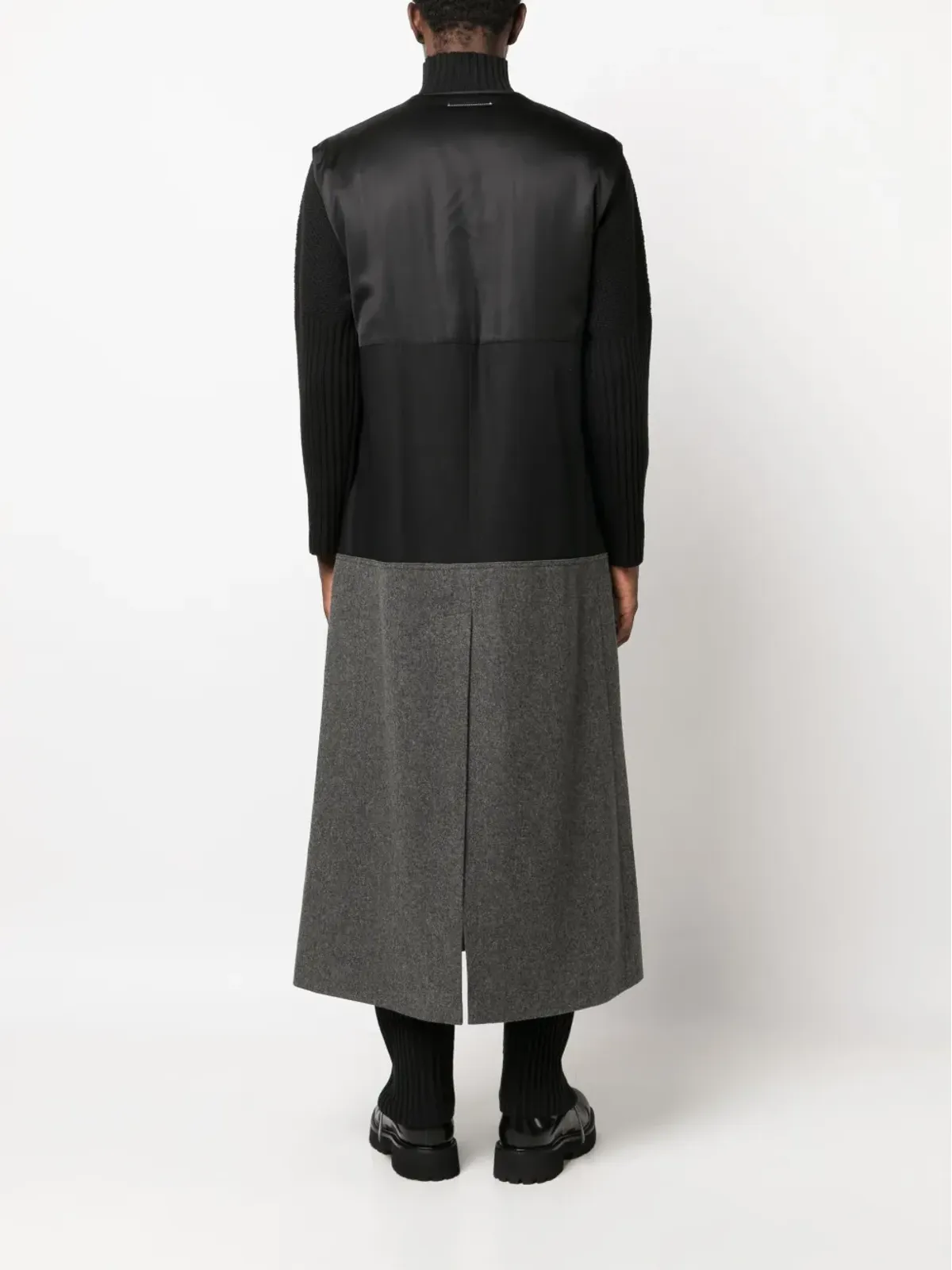 MM6 Maison Margiela ツートーン ウール ジレ - 画像4