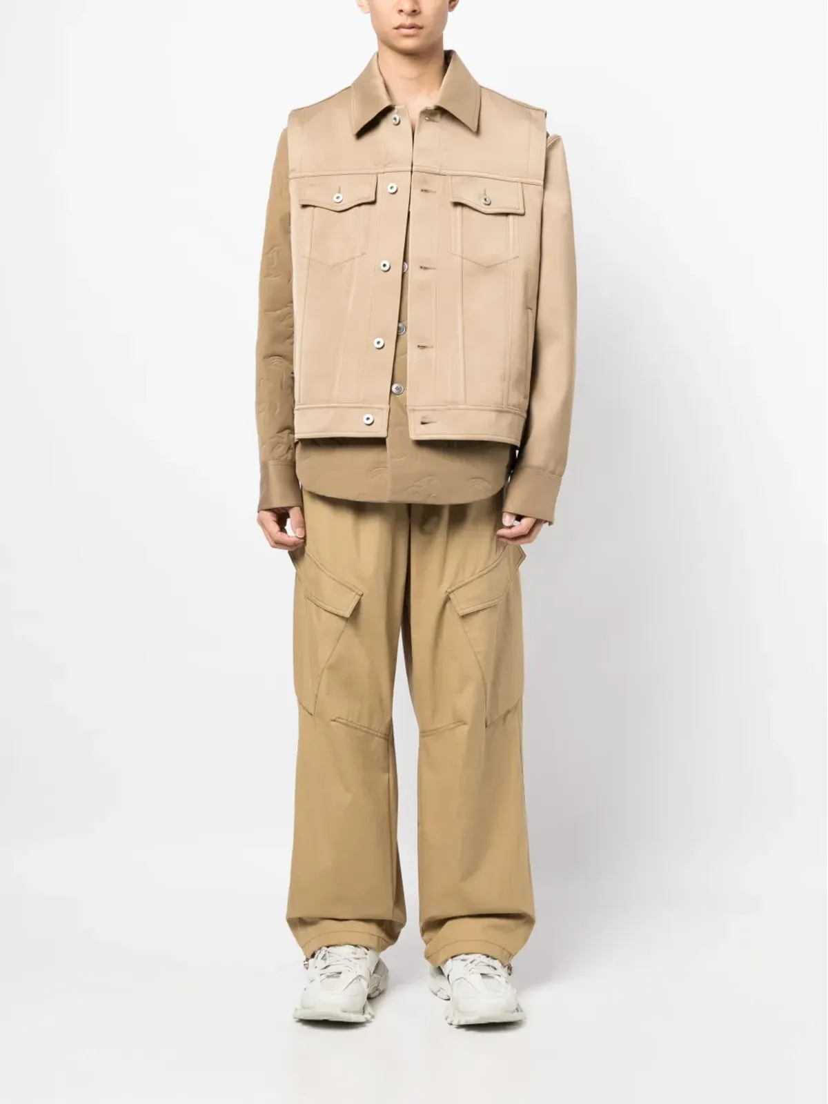 Feng Chen Wang ロゴパッチ長袖ジャケット - 画像2