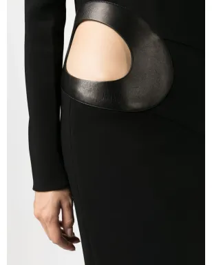 TOM FORD カットアウト長袖ドレス - ブラック - サムネイル5