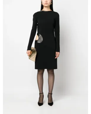 TOM FORD カットアウト長袖ドレス - ブラック - サムネイル2