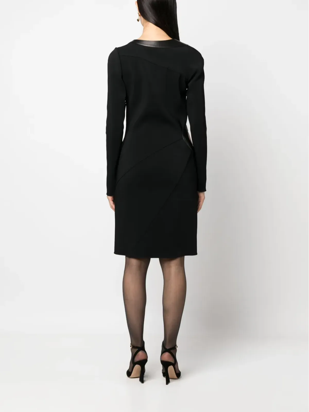 TOM FORD カットアウト長袖ドレス - ブラック - 画像4