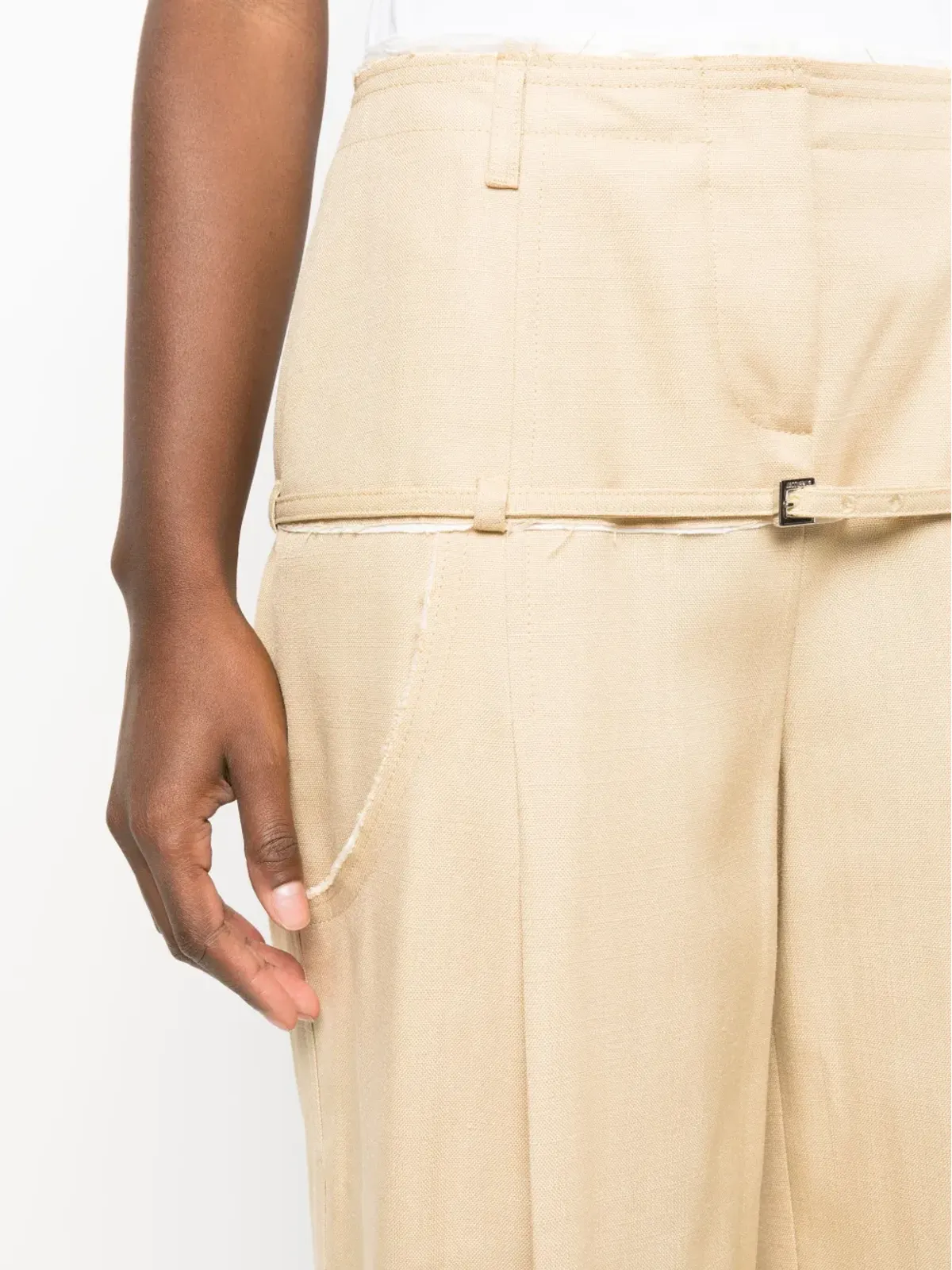 Jacquemus Le Pantalon Criollo wide-leg trousers - Brown - 画像5
