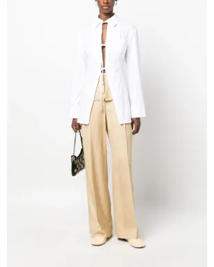 Jacquemus Le Pantalon Criollo wide-leg trousers - Brown - サムネイル2