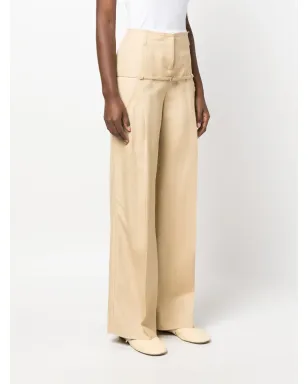 Jacquemus Le Pantalon Criollo wide-leg trousers - Brown - サムネイル3