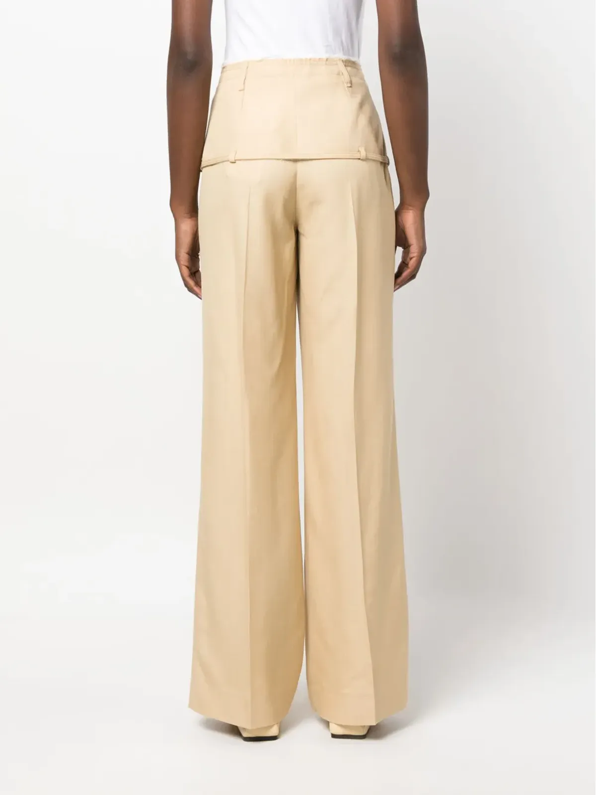 Jacquemus Le Pantalon Criollo wide-leg trousers - Brown - 画像4