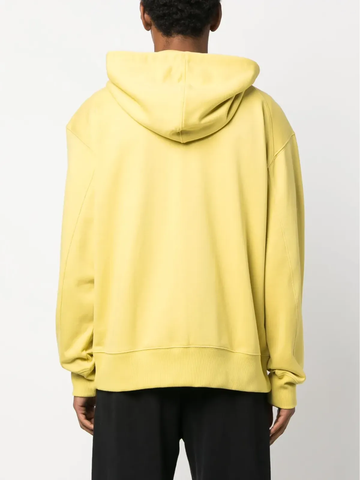 Y-3 ロゴパッチ付きオーガニックコットンフーディ - 画像4