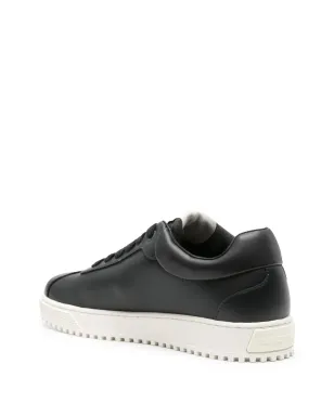 Emporio Armani イーグルプリント レザースニーカー（ネイビー） - サムネイル3