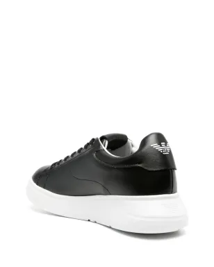 Emporio Armani カリグラフィープリント レザー スニーカー - サムネイル3