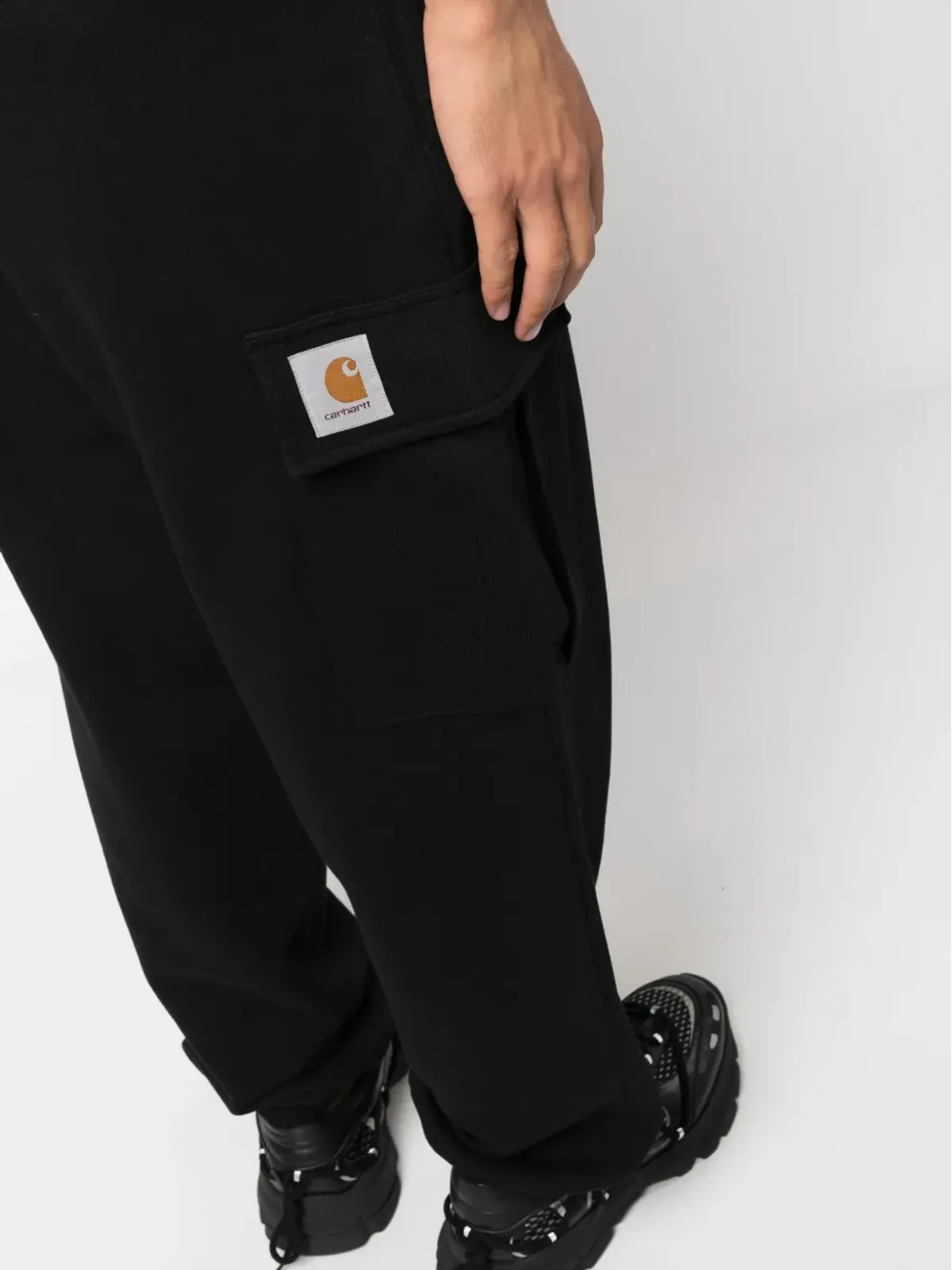 Carhartt WIP ロゴパッチ付きコットンカーゴパンツ - 画像5