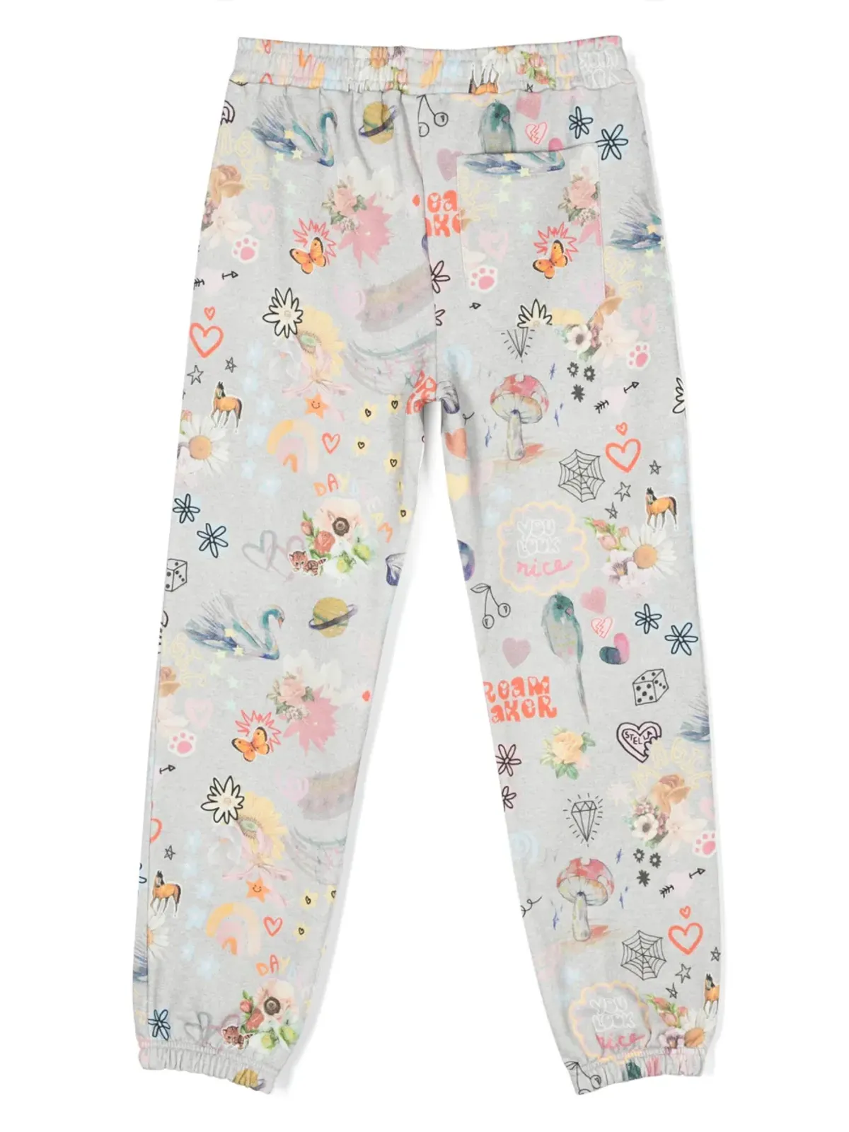 Stella McCartney Kids ロゴプリント コットン トラックパンツ - グレー - 画像2