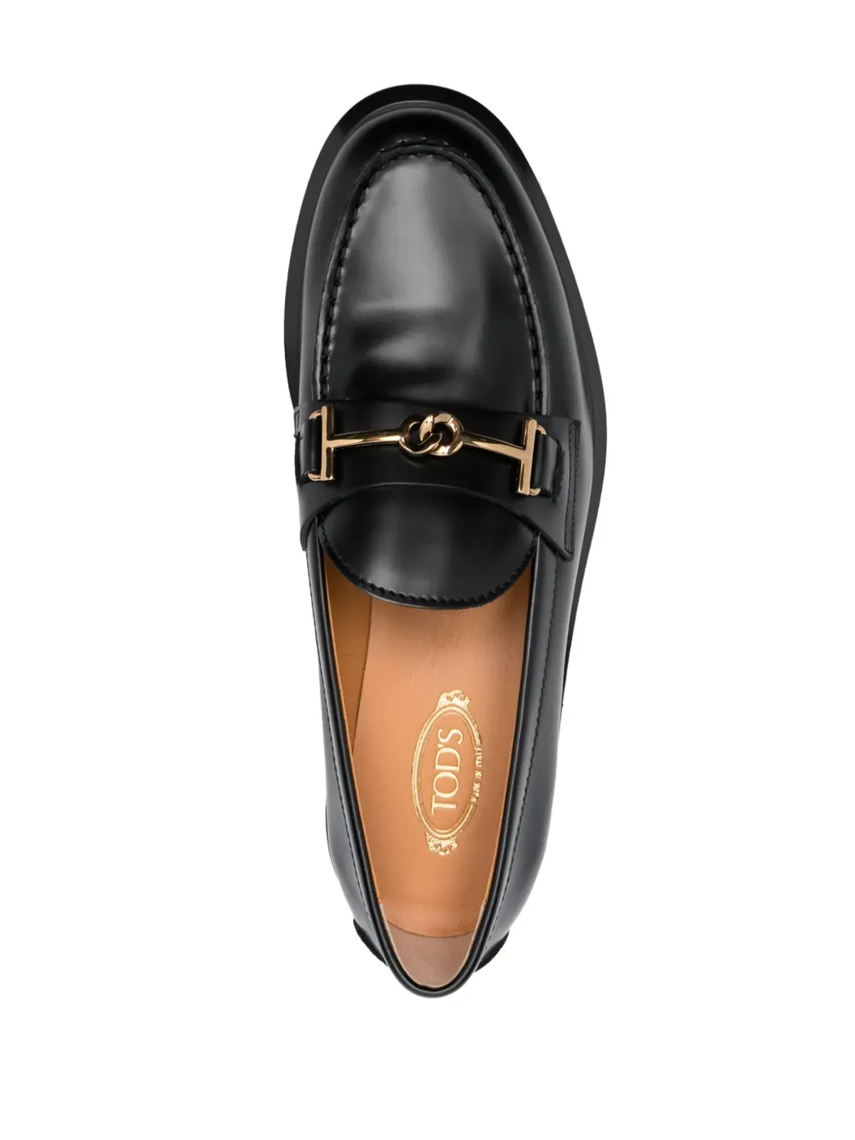 Tod's ハードウェアディテール ポリッシュド ローファー - 画像4