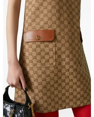 Gucci GG Supreme ノースリーブミニドレス - サムネイル5
