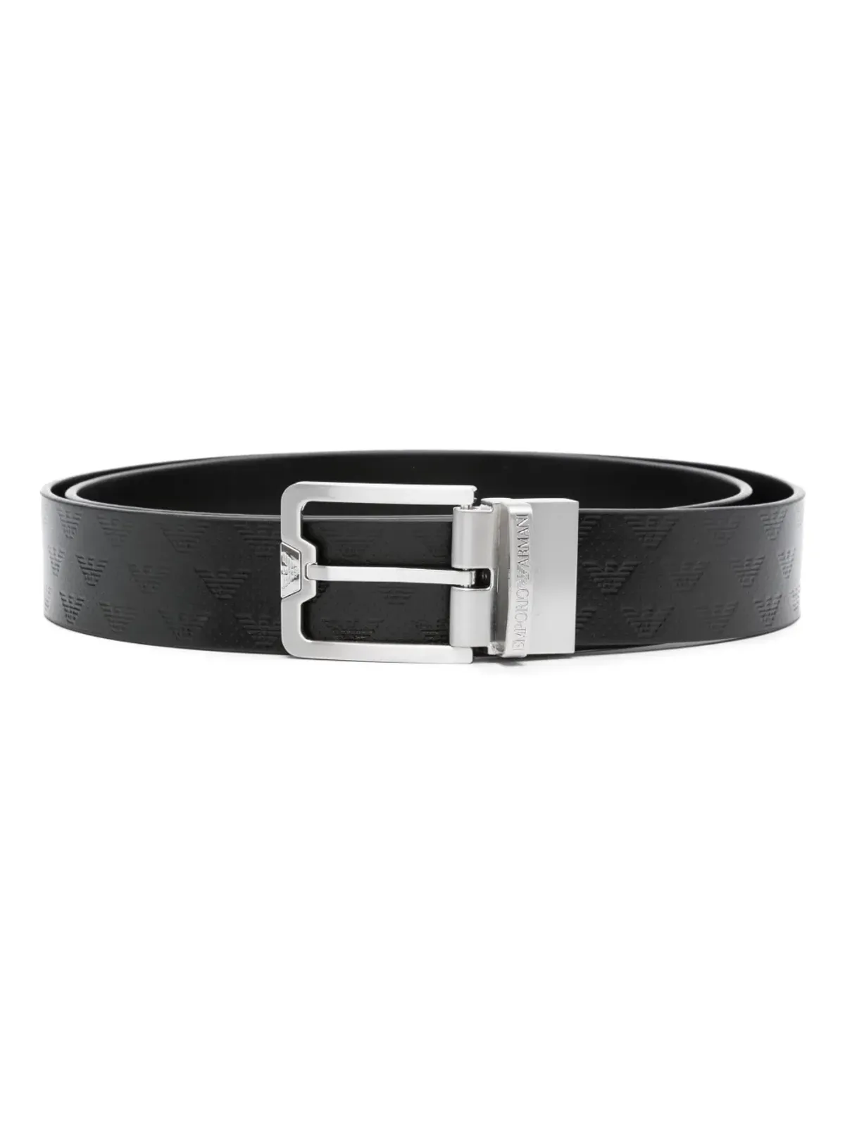 Emporio Armani バックル留めレザーベルト - 画像1