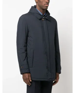 Corneliani スプレッドカラーのパッド入りフード付きジャケット - サムネイル3