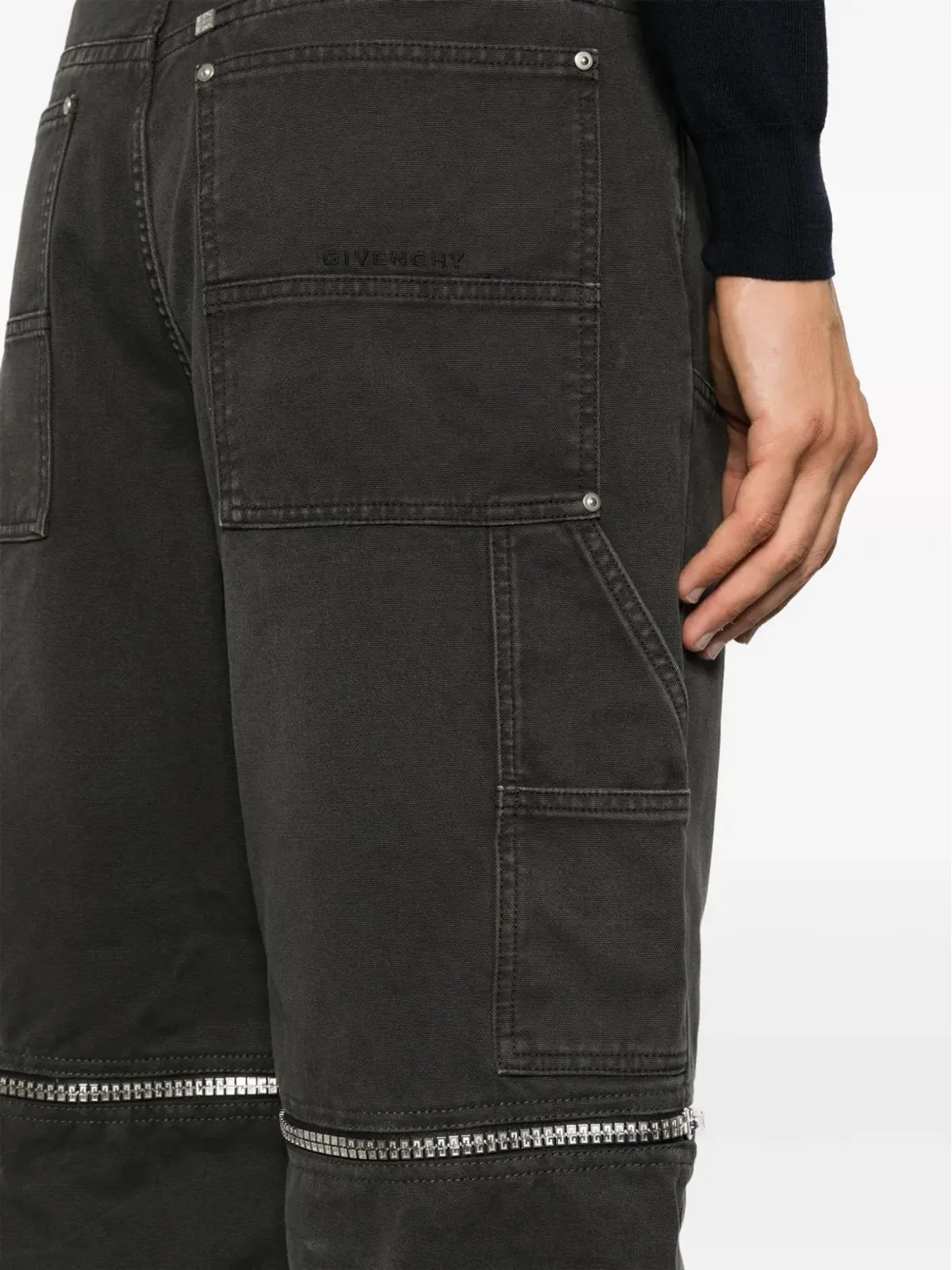 Givenchy ジップディテールのストレートカットパンツ - 画像5